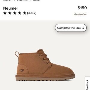 UGG Neumel Suede Ankle Boot in Chestnut Brown